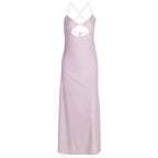 Summer Sexy Wind Cutout Sling Backless Slim Tall Looking Split Dress Bella Mia