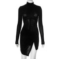 Women Clothing Micro Transparent Bare Back Twisted Irregular Asymmetric Hem Sexy Bella Mia