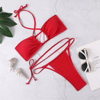 Solid Color Women Seperated Swimwear Bikini Sexy Swimsuit Bella Mia