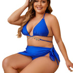 Plus Size Diamond Bikini Sexy Lace Up Swimsuit Three Piece Suit Swimsuit Bella Mia