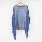 Sexy Mesh Sunscreen Striped Sunscreen Shawl Scarf Lady Shawl Towel Bella Mia