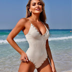 Black Eye Rope Color Matching Sexy Siamese Sling Swimwear Bella Mia