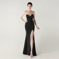 Boning Corset Lace up Waist Controlled Wrapped Chest Pleated Hollow Out Cutout out Cocktail Wedding Red Carpet Evening Dress Bella Mia