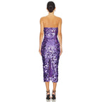 Women Clothing Sexy Tube Top Backless Sequ Dress Sexy Party Party Split Evening Dress Bella Mia