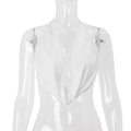 Women Clothing Summer Sexy Backless Swing Collar Halter Lace up Sexy Vest Top Bella Mia