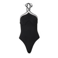 Fall Sexy Street Girls Cross Halterneck Backless Base Bodysuit Bella Mia