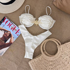 Bikini Sexy Bikini Solid Color Push up Split Women Swimsuit Swimsuit Women Bella Mia