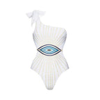 One Piece Springs Conservative Cover Belly Backless Sexy Swimsuit Women Chiffon Beach Dress Bella Mia