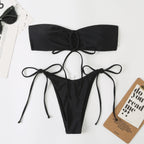 Double Sided Tube Top Lady Sexy Split Double Sided Bikini Latest Beach Swimsuit Bella Mia