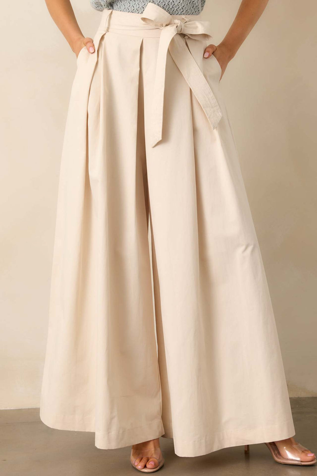 Women Spring Autumn Apricot Straight Leg Pants Bella Mia