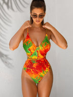 One Piece Swimsuit Tie Dyed Bikini Swimsuit Women Sexy Swimsuit Printed Bikini Bella Mia