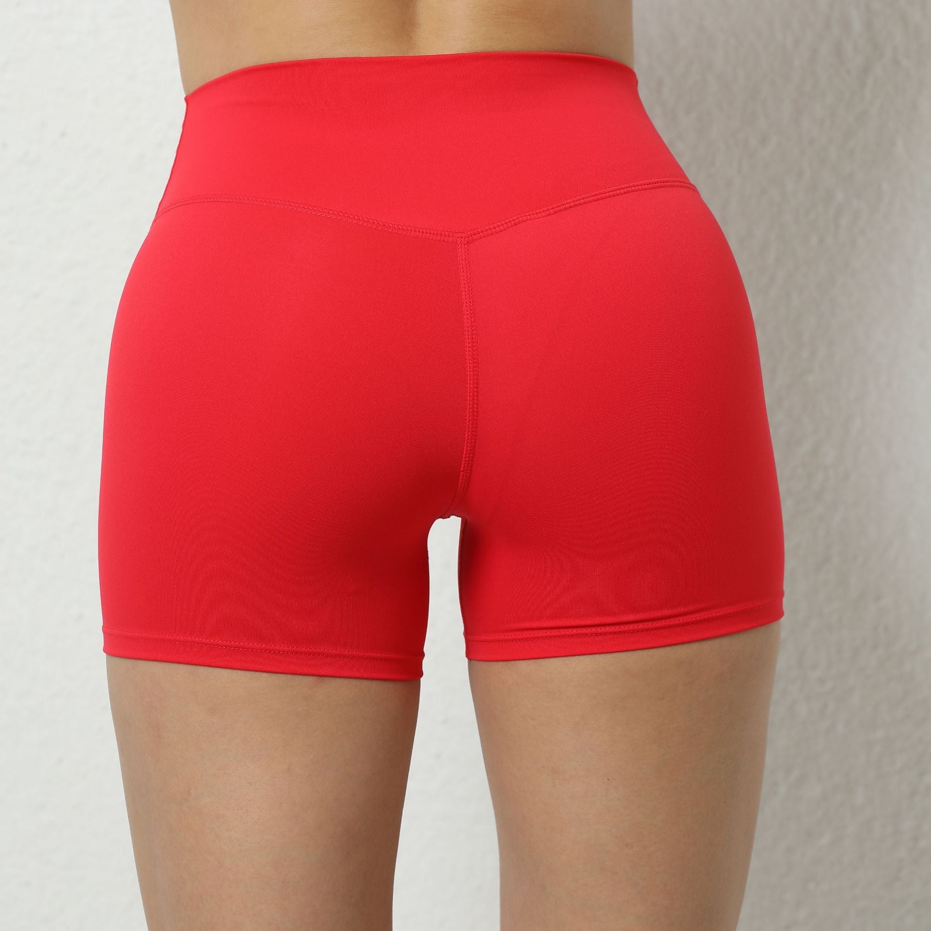 Peach Hip Raise Yoga Shorts Elastic High Waist Running Workout Shorts Tight Seamless Sports Shorts Women Bella Mia