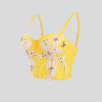 Luxury Diamond Floral Sexy Sexy High Sense Design Corselette Bella Mia