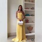 Women Summer Cami Dress Sexy Pleated Backless Dress Bella Mia
