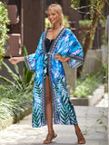 Rayon Printing Beach Cover Up Sexy Loose Holiday Cardigan Bikini Cover Bella Mia