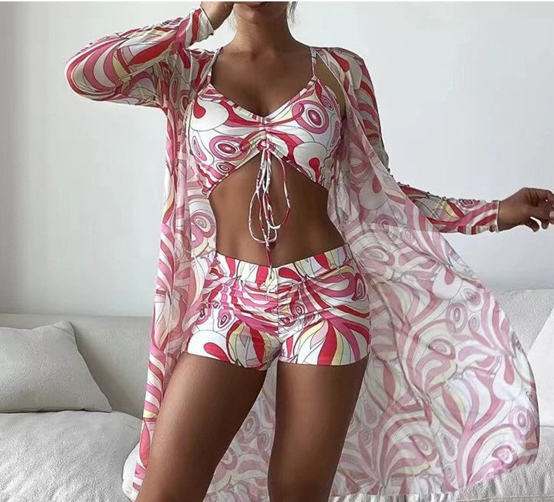 Swimsuit Women Three Piece Split Bikini Sexy High Waist Swimsuit Bella Mia