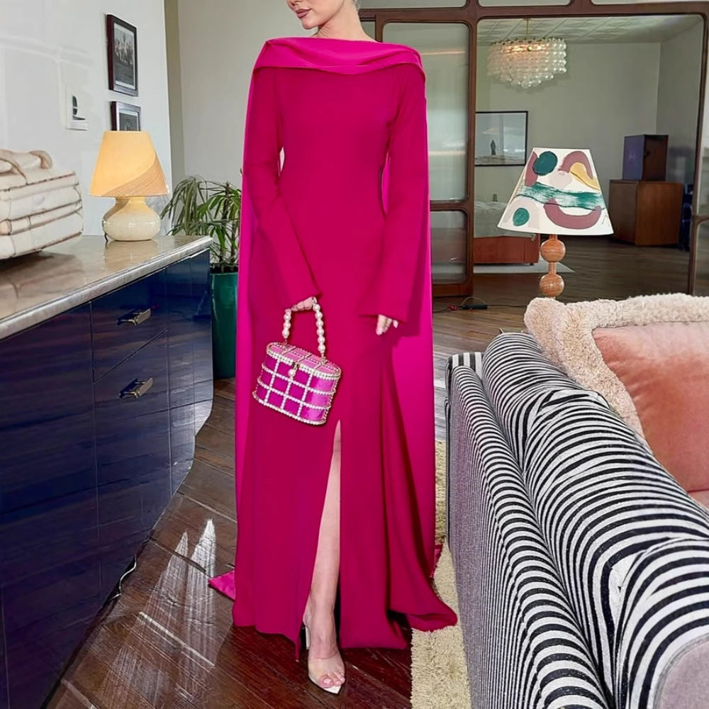 Women Clothing Spring Sexy Sheath Shawl Ribbon Evening Dress Bella Mia