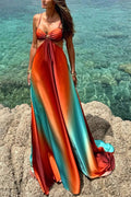Sexy Sling Gradient Color Island Dress Beach Dress Bella Mia