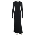 Backless Slim Fit Figure Flattering Front Back Wearable Lace up Sexy Maxi Dress