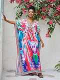 Positioning Printing Beach Blouse Robe Vacation Sun Protection Shirt Seaside Beach Cover Up Bella Mia