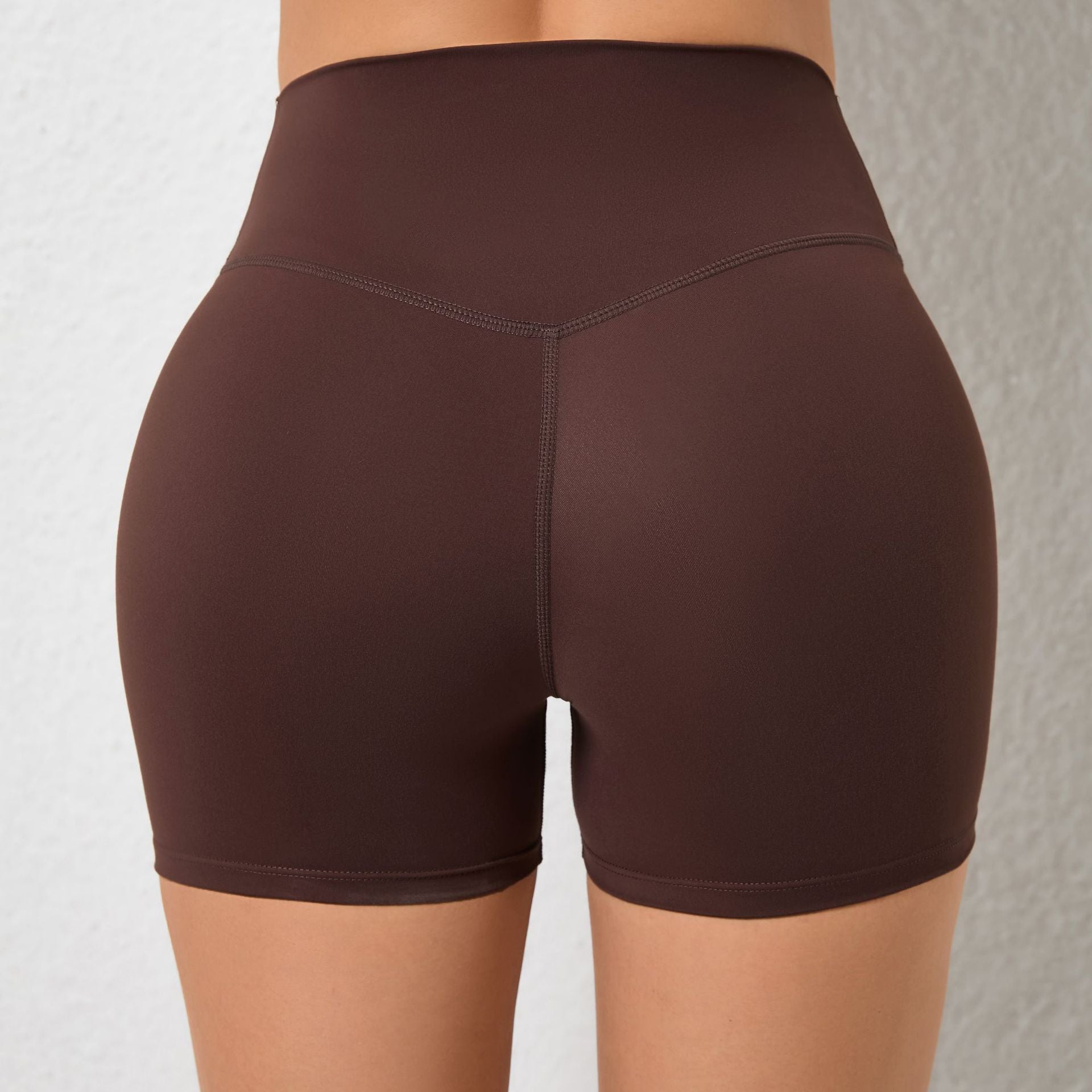 Peach Hip Raise Yoga Shorts Elastic High Waist Running Workout Shorts Tight Seamless Sports Shorts Women Bella Mia