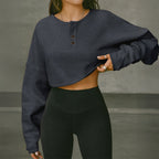 Solid Color Long Sleeve Button Women Clothing Autumn Winter Bella Mia