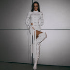 Spring Arrival Dress Sexy Round Neck Long Sleeve Slim Fit Hip Wrapped Short Dress Women Bella Mia