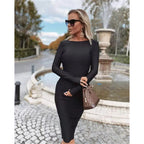 Sexy Dress Women New Backless Long Sleeves Midi Dress for Women Bella Mia