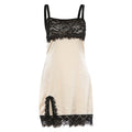 Summer Fashionable Women Clothing Sexy Low Collar Slim Strap Stitching Lace Dress Women