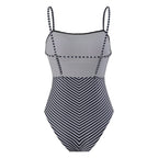 Sexy One Piece Swimsuit Women Bikini Striped Printed Gauze Skirt Swimsuit Bikini Bella Mia