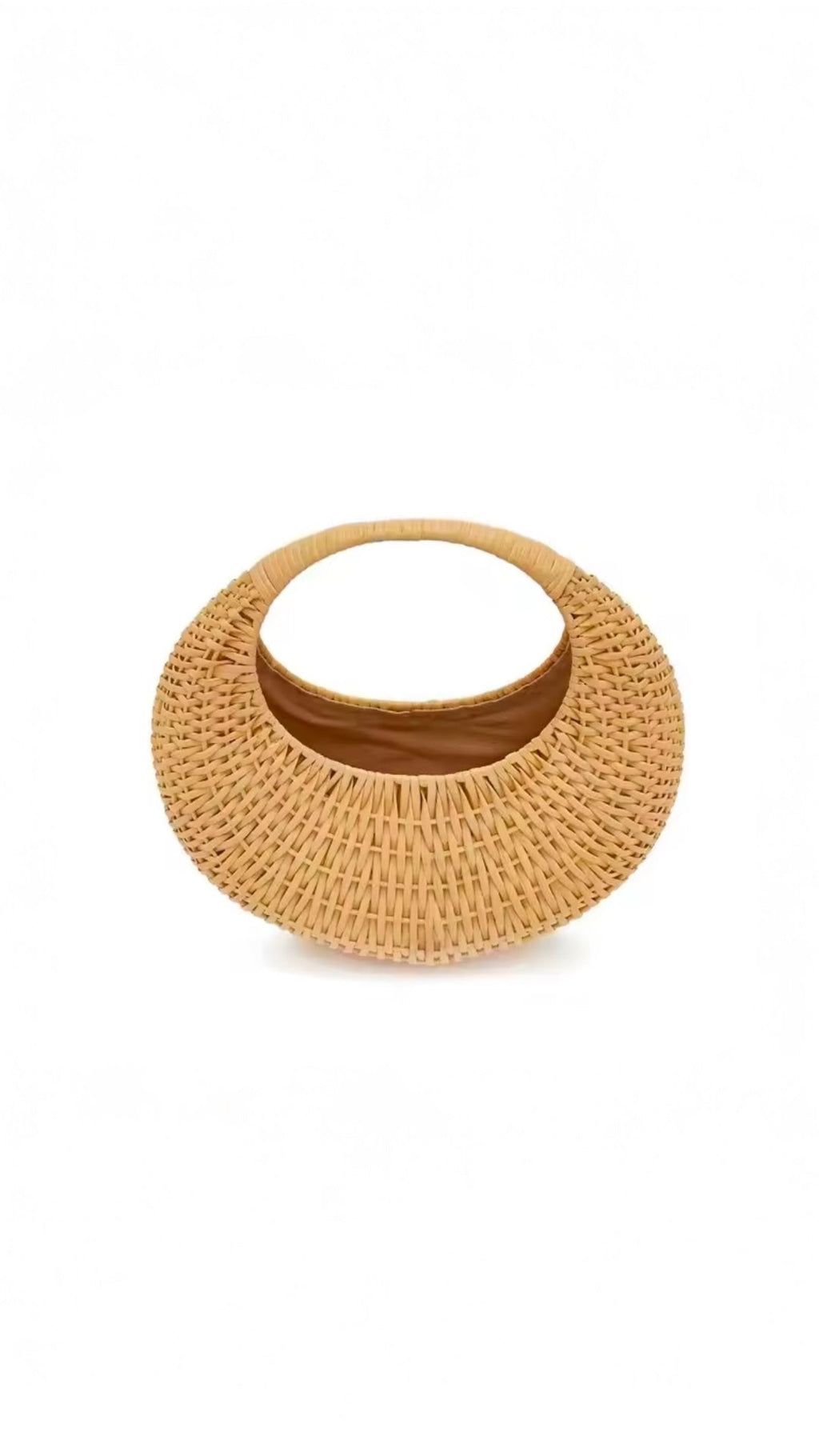 Coastal Circle Natural Straw Beach Bag