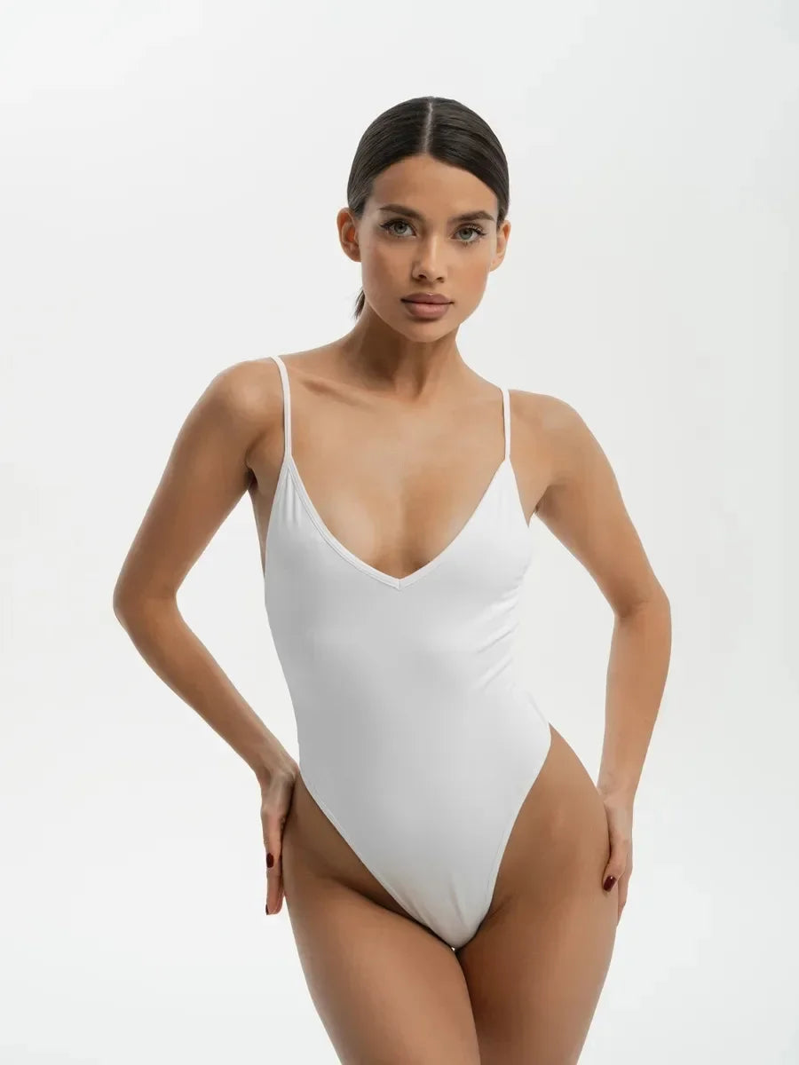 European and American solid color matching hot girl summer women's camisole with tight fitting jumpsuit