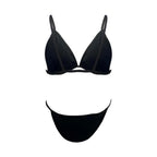 Women'S Triangle Bikini Set Sexy Deep V Beach Swimwear Spaghetti Strap Underwear Bikini G-String Sunbathing Two Piece Swimsuit Luxlife Brands