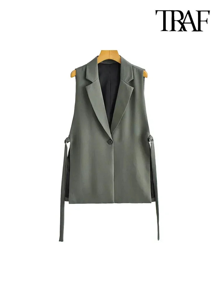 Vintage Sleeveless Chic Vest LUXLIFE BRANDS