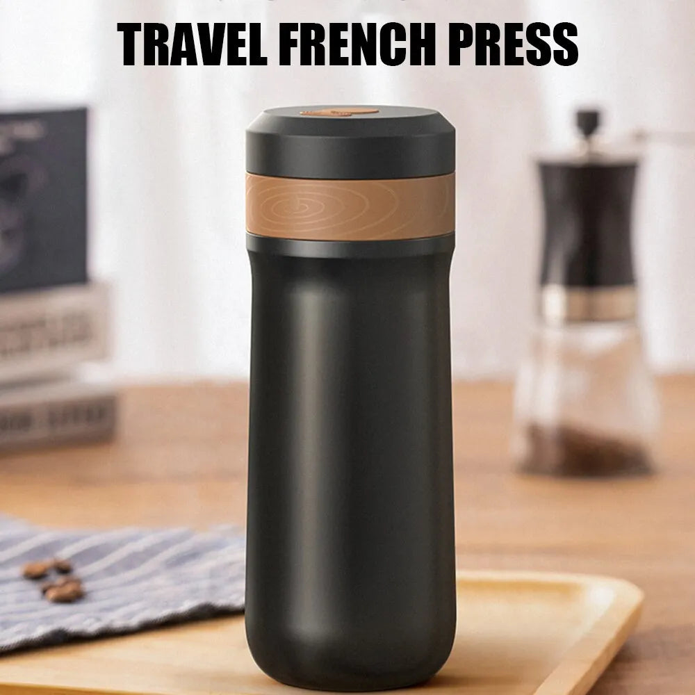 French Press Travel Coffee Maker LUXLIFE BRANDS