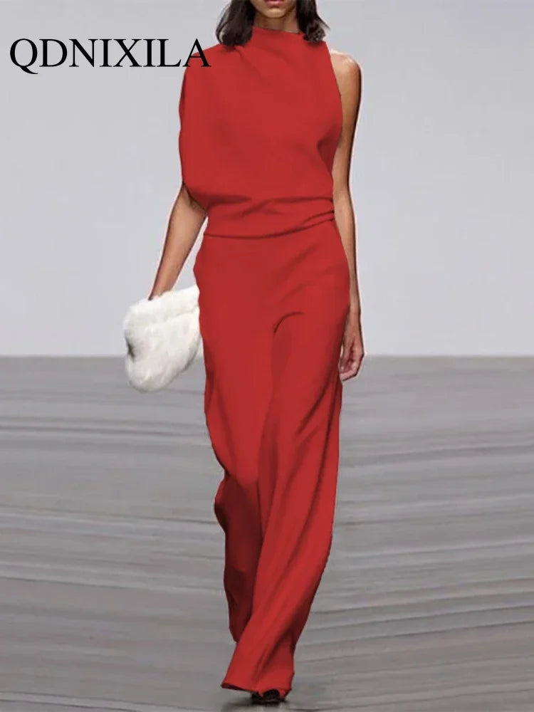 Fashion Icon Wide Leg Jumpsuit LUXLIFE BRANDS