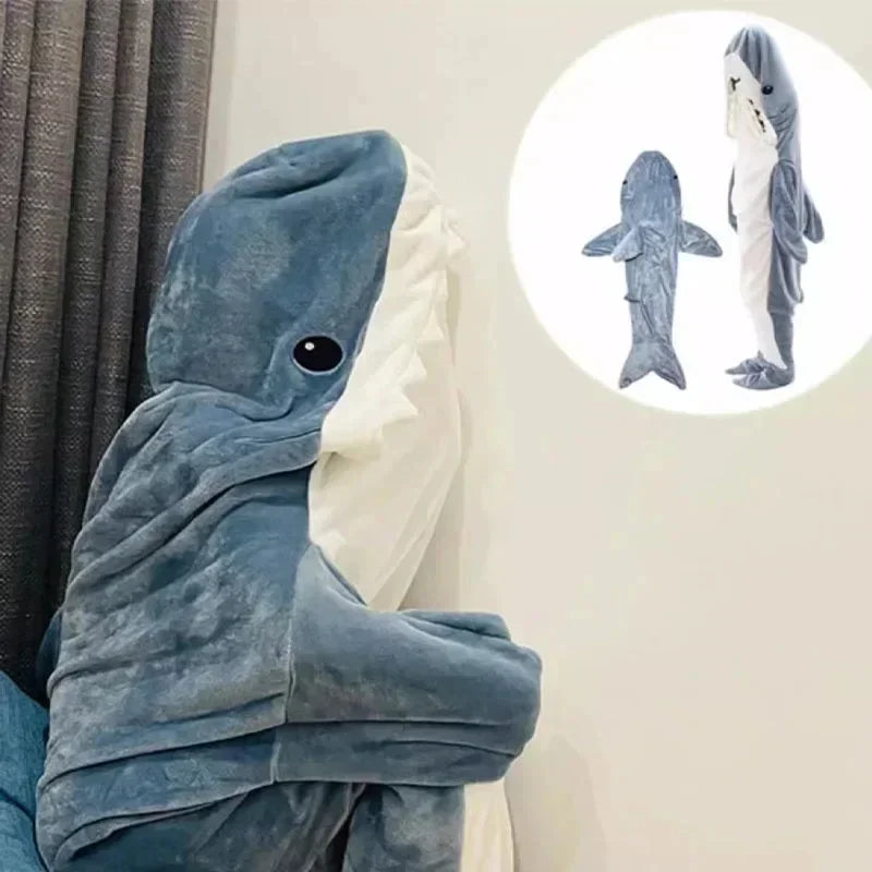 TikTok Kids Shark Blanket Onesie LUXLIFE BRANDS