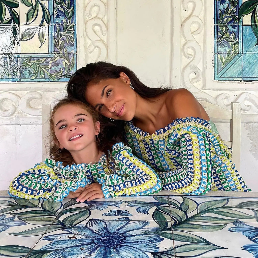 Sexy Backless Flare Sleeve Lace Knit Cut Out Party Beach Maxi Dress 2025 Summer Women Vacation Beachwear Swimsuit Cover Up A2815 Luxlife Brands