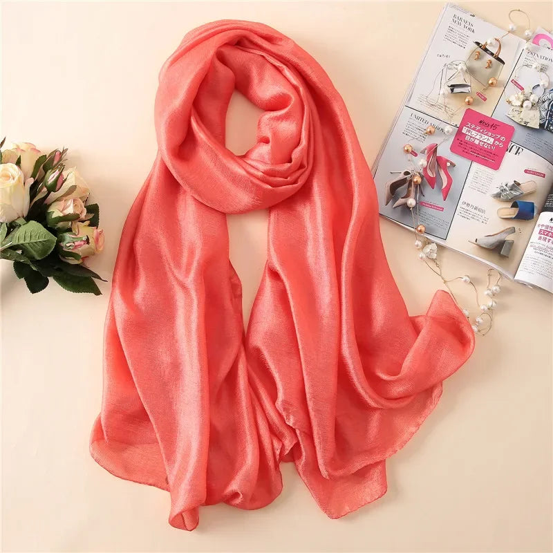 Silk Linen Shawls Scarves