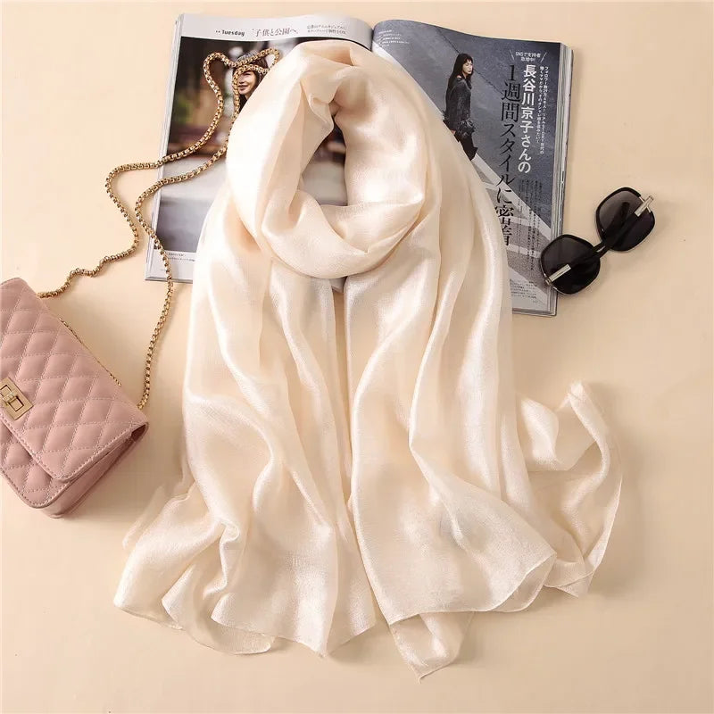 Silk Linen Shawls Scarves