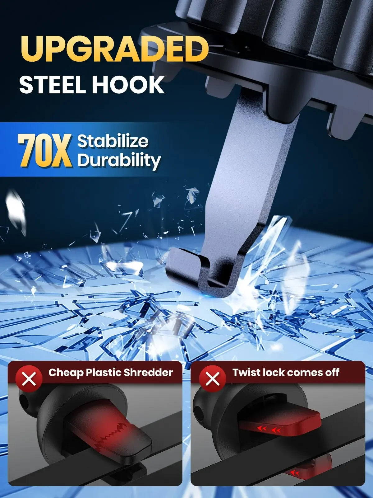 Magnetic Car Phone Holder - 360 Rotation