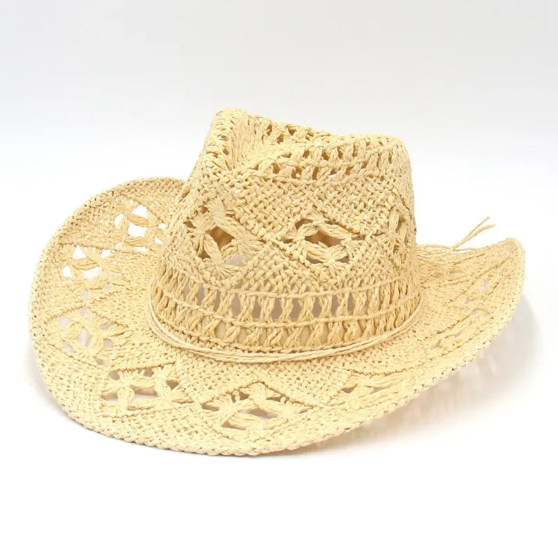 Handmade Vintage Curled Wide Brim Sun Hat