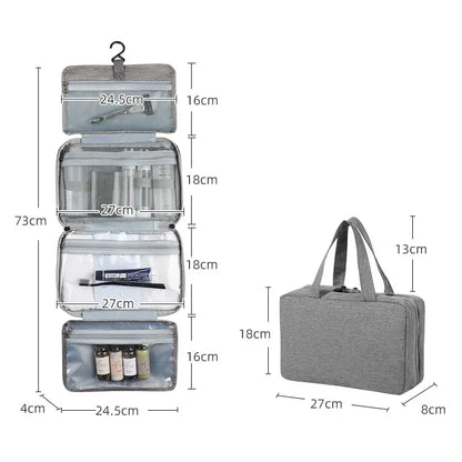 Travel Foldable Toilet Storage Bag Waterproof Hanging Makeup Bags Women Portable Cosmetic Storage Bag Travel Essential wash bag