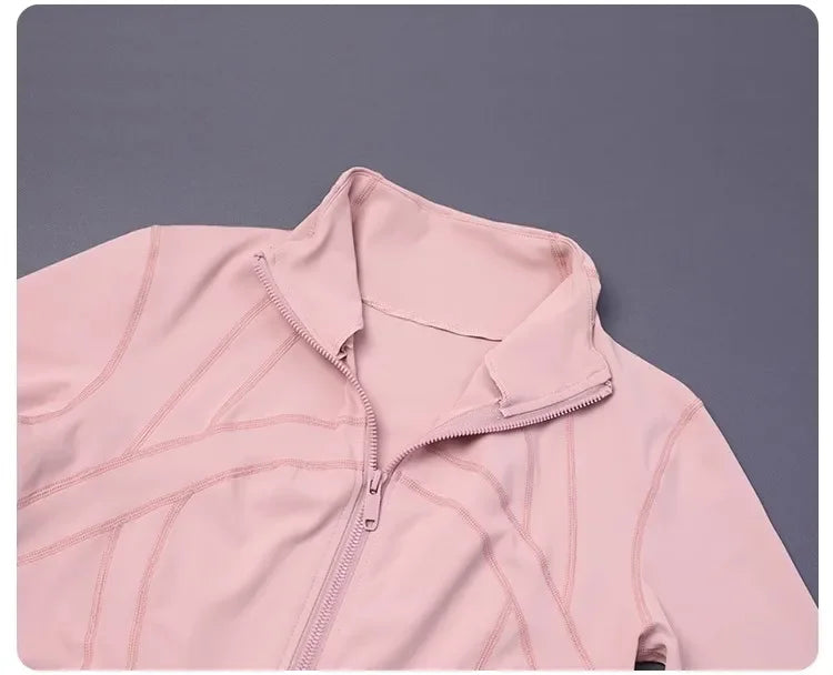 Women's Slim Fit Yoga Zip Top Luxlife Brands