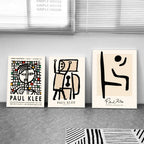 1PC Paul Klee Abstract Painting Artwork Poster Paper Print Home Living Room Bedroom Entrance Bar Restaurant Cafe Art Painting Luxlife Brands