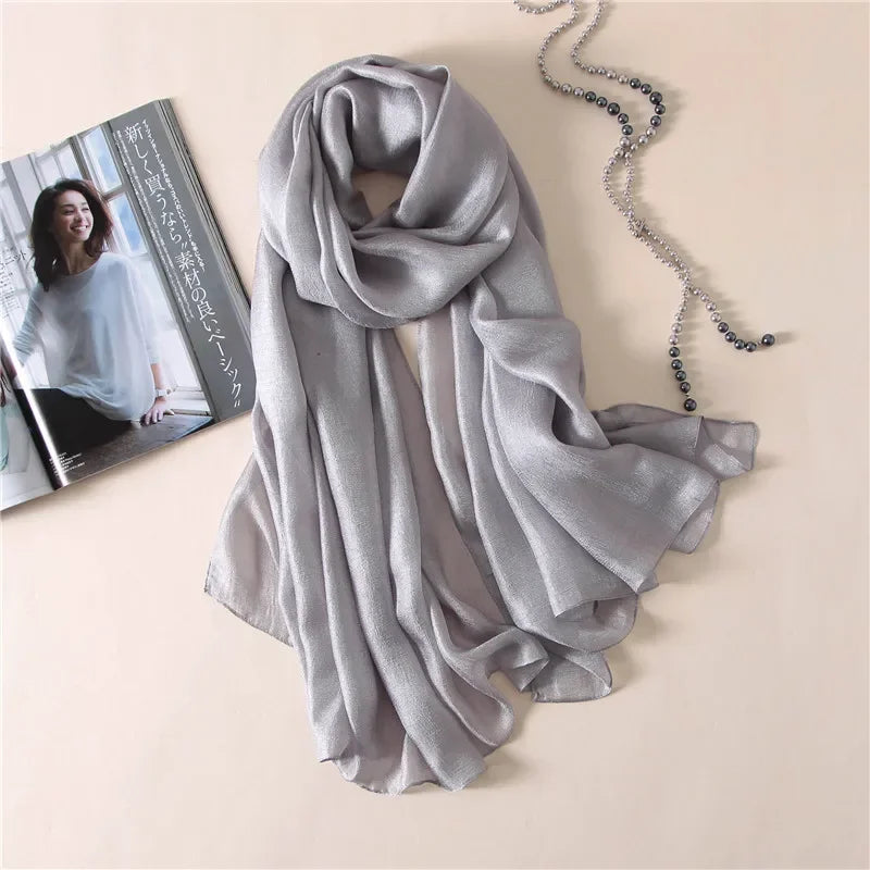 Silk Linen Shawls Scarves