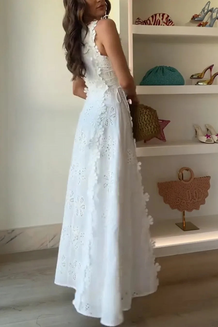 Lilly Lace Embroidered Sun Dress