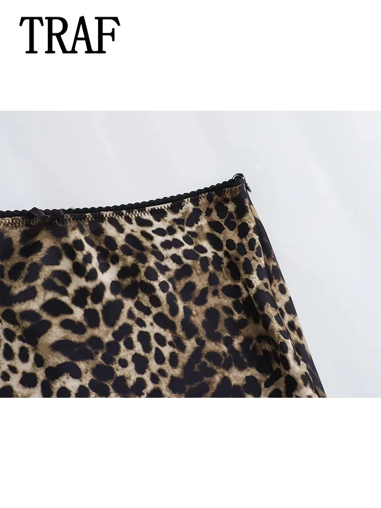 Vintage Leopard Maxi Skirt LUXLIFE BRANDS