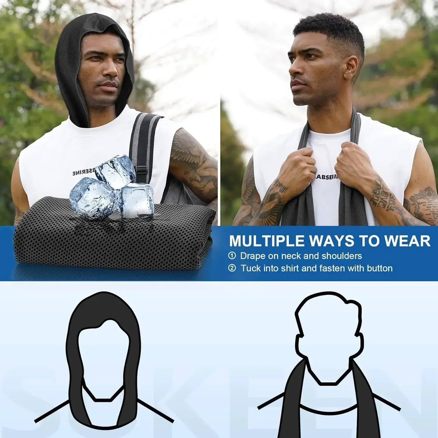 Quick Dry Cooling Hoodie Towel Luxlife Brands