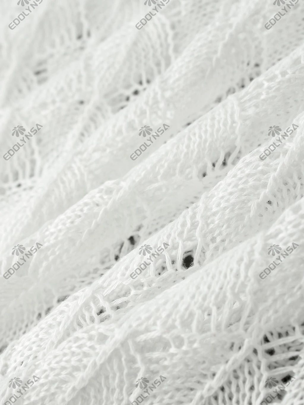 Sexy Frill Big V Neck Hollow Out Long Sleeve Maxi Dress Summer 2025 Feminine Swimwear Bikini Cover Up Women Holiday Outfits K221 Luxlife Brands